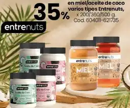 Coto Entrenuts en miel/aceite de coco varios tipos oferta