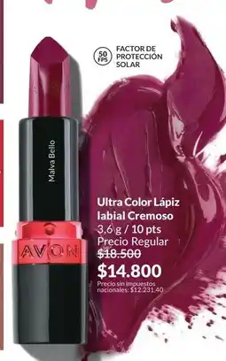 Avon Avon - ultra color lápiz labial cremoso oferta