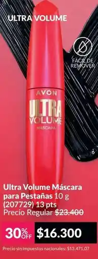 Avon Avon - ultra volume máscara para pestañas 10 g (207729) oferta