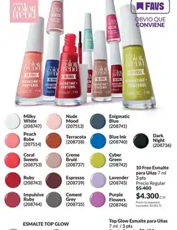 Avon Avon - esmalte top glow oferta