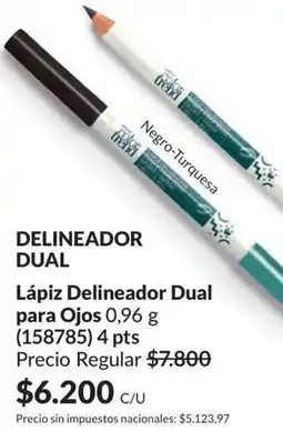 Avon Delineador dual lápiz delineador dual para ojos 0,96 g (158785) 4 pts oferta