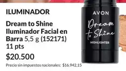 Avon Avon - iluminador dream to shine iluminador facial en barra 5,5 g (152171) oferta