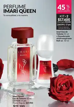 Avon Imari - queen eau de toilette 50 ml + antiperspirant roll-on 50 ml oferta