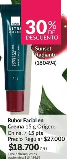 Avon Avon - rubor facial en crema 15 g (180494) oferta
