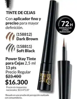 Avon Avon - power stay tinte para cejas 2,5 ml (158812 dark brown / 158811 soft black) oferta