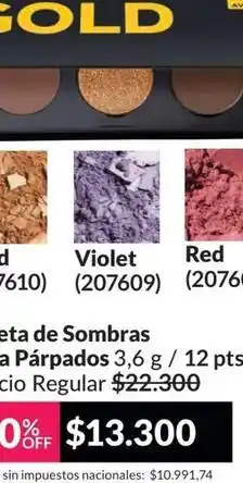 Avon Paleta de sombras para párpados oferta