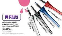Avon Rojo - delineador líquido para ojos oferta