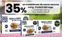 Coto Ciudad del lago en medallones de carne vacuna cong. oferta