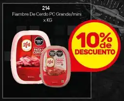 Nini Mayorista 214 fiambre de cerdo pc grande/mini oferta