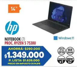 Casa del Audio Hp notebook 14" oferta