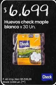 Changomas Huevos check maple blanco oferta