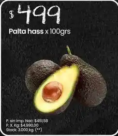 Changomas Palta hass oferta