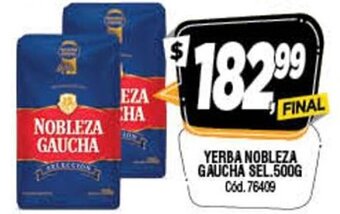 Supermercados Yaguar Yerba Nobleza Gaucha Sel.500g oferta