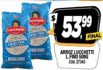 Supermercados Yaguar Arroz Lucchetti L.Fino 500g oferta