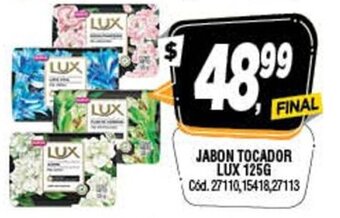 Supermercados Yaguar Jabon Tocador Lux 125g oferta