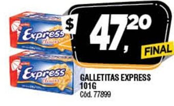 Supermercados Yaguar Galletitas Express 101g oferta