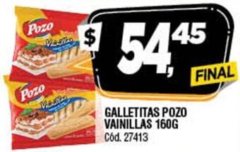 Supermercados Yaguar Galletitas Pozo Vainillas 160g oferta