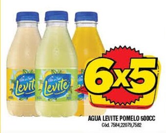 Supermercados Yaguar 6x5 Agua Levite Pomelo 500cc oferta