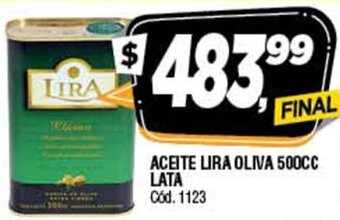 Supermercados Yaguar Aceite Lira Oliva 500cc Lata oferta