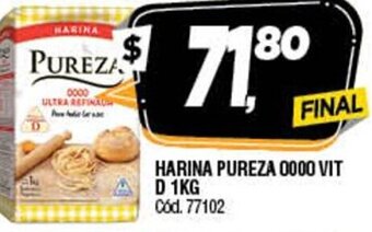 Supermercados Yaguar Harina Pureza 0000 Vit D 1kg oferta