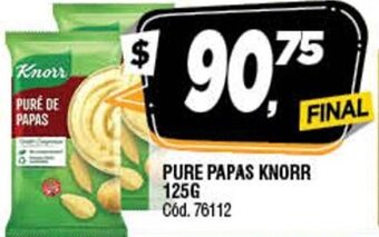 Supermercados Yaguar Pure Papas Knorr 125g oferta