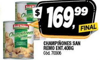 Supermercados Yaguar Champiñones San Remo Ent.400g oferta