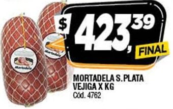 Supermercados Yaguar Mortadela S. Plata Vejiga x Kg oferta
