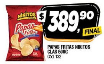 Supermercados Yaguar Papas Fritas Nikitos Clas 600g oferta