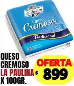 Supermercados Mariano Max La paulina queso cremoso tradicional oferta