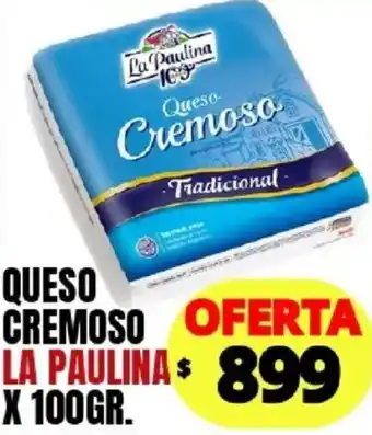 Supermercados Mariano Max La paulina queso cremoso tradicional oferta