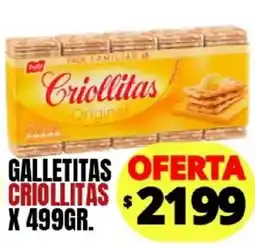 Supermercados Mariano Max Criollitas original galletitas oferta
