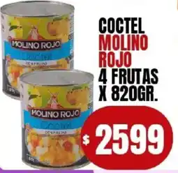 Supermercados Mariano Max Molino rojo coctel de 4 frutas oferta