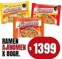 Supermercados Mariano Max Ajinomen ramen oferta