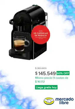 Mercado Libre Nespresso cafetera oferta