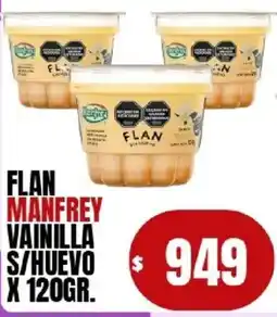 Supermercados Mariano Max Manfrey flan vainilla oferta