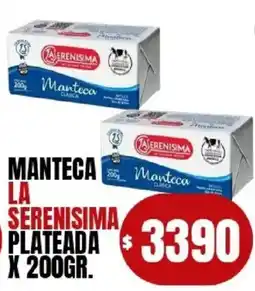 Supermercados Mariano Max La serenisima manteca plateada oferta