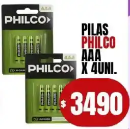 Supermercados Mariano Max Philco pilas aaa oferta