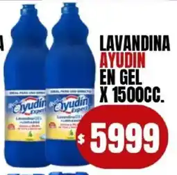 Supermercados Mariano Max Ayudin lavandina en gel oferta