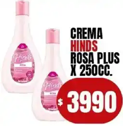 Supermercados Mariano Max Hinds crema rosa plus oferta