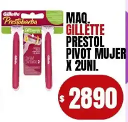 Supermercados Mariano Max Gillette prestobarba pivot mujer oferta