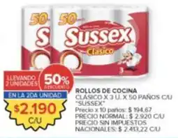 Carrefour Sussex rollos de cocina clásico oferta