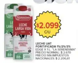 Carrefour La serenisima leche larga vida oferta