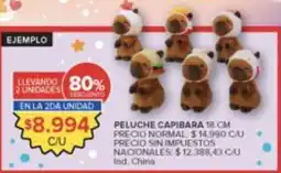 Carrefour Peluche capibara oferta