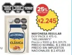 Carrefour Hellmann's mayonesa regular oferta