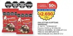 Carrefour Terrabusi galletitas surtidas variedad oferta
