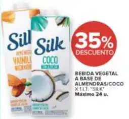 Carrefour Silk bebida vegetal a base de almendras/coco oferta