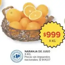 Carrefour Naranja de jugo oferta