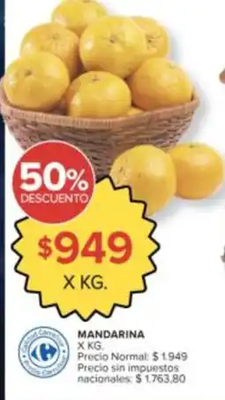 Carrefour Mandarina oferta