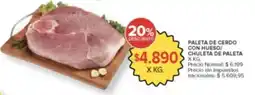 Carrefour Paleta de cerdo con hueso/ chuleta de paleta oferta