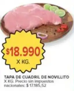 Carrefour Tapa de cuadril de novillito oferta